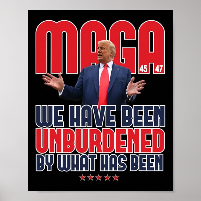 Affiche Trump Mega 2024 47ème Président Déchargé Mème Des (Devant)