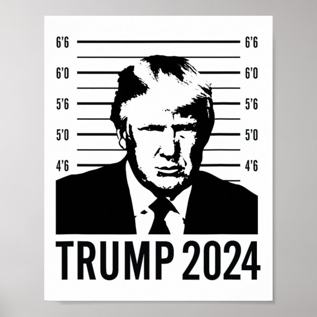 Affiche Trump Mugshot Président 2024 (Devant)