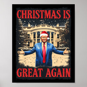 Affiche Trump Noël est super encore une fois, le pyjama de