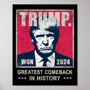 Affiche Trump Nous Avons Gagné 2024 La Plus Grande Comeck