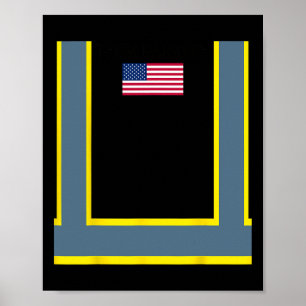 Affiche Trump Orange Vest Rendre Garbyge Grande Encore Drô