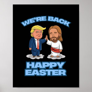 Affiche Trump Pâques Jésus Trump Nous sommes Ck Drôle Pâqu