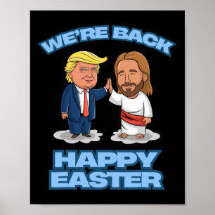 Affiche Trump Pâques Jésus Trump Nous sommes Ck Drôle Pâqu