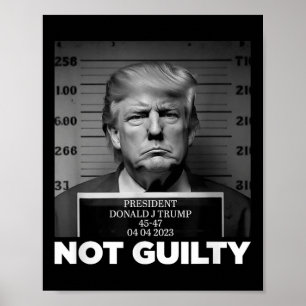 Affiche Trump Pas Coupable Trump Pas Libre Trump Je Suis A