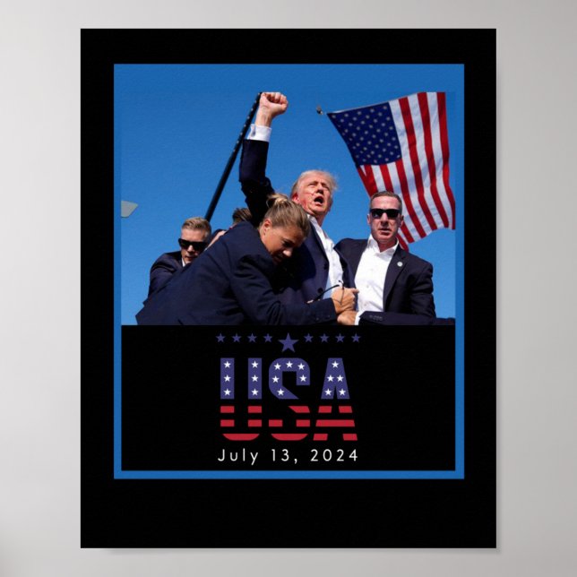 Affiche Trump Pennsylvania Rally Shooting 2024 (Devant)