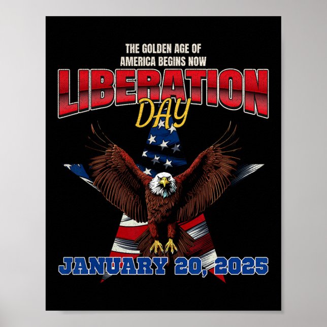 Affiche Trump Potus 47e déclare le 125e jour de libération (Devant)