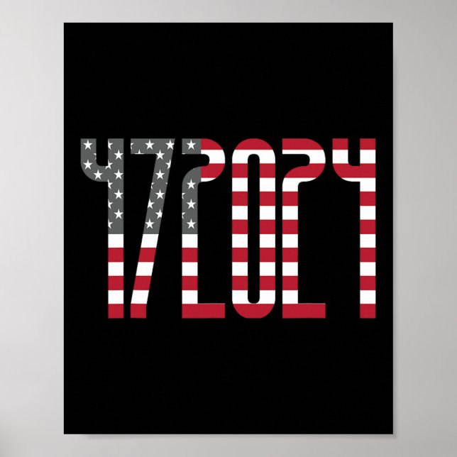 Affiche Trump pour président 2024 Républicain innocent Deb (Devant)