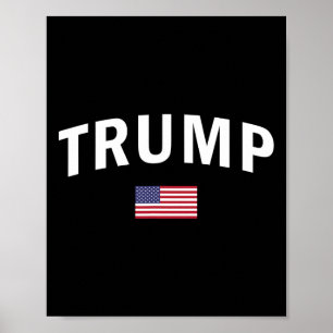 Affiche Trump Président américain Sports Tee American 2024