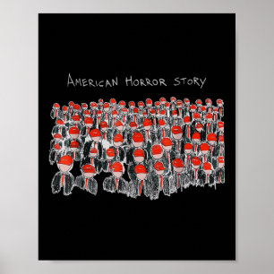 Affiche Trump Président Usa Drapeau Halloween histoire d'h