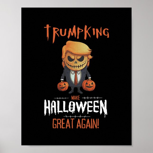 Affiche Trump Pumpkin Make Halloween Great Again  (Devant)