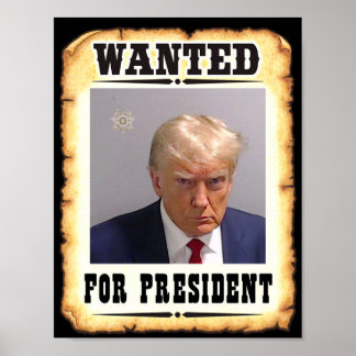 Affiche Trump Recherché pour l'affiche du président