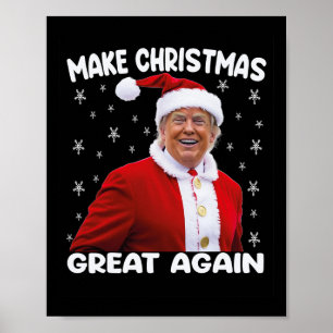 Affiche Trump redonne à Noël sa grandeur Père Noël Trump 1