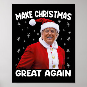 Affiche Trump redonne à Noël sa grandeur Père Noël Trump P