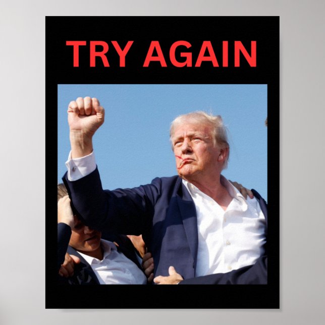 Affiche Trump réessaie (Devant)