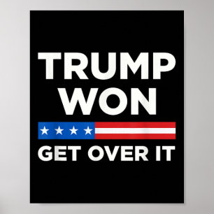 Affiche Trump remporte la victoire 2024 Donald Trump rempo
