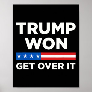 Affiche Trump remporte la victoire 2024 Donald Trump rempo