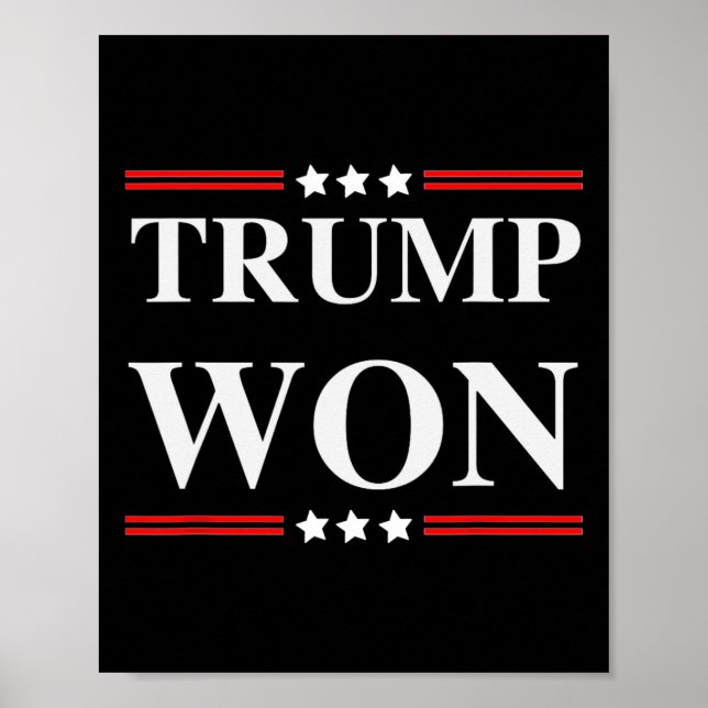 Affiche Trump remporte l'élection de 2020 (Devant)