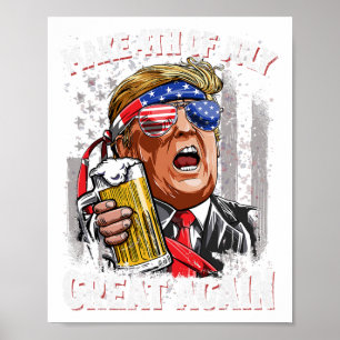 Affiche Trump rend 4 juillet grand à nouveau les hommes à 