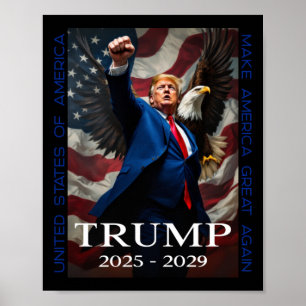 Affiche Trump rend sa grandeur à l'Amérique en 2025