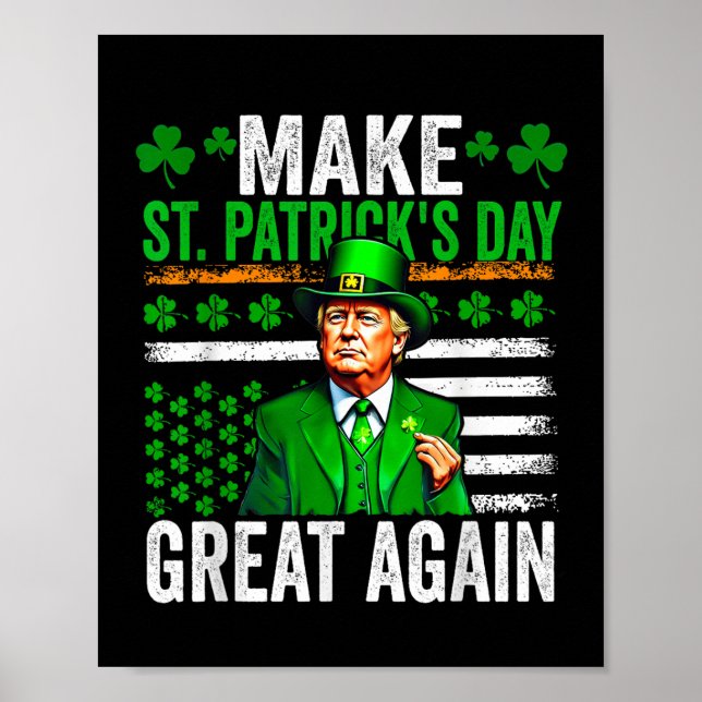 Affiche Trump Rendre la fête de Saint-Patricks plus grande (Devant)