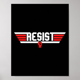Affiche Trump résiste à la contestation anti-politique de