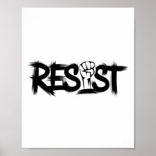 Affiche Trump Résister Trump Protestation Anti Politique P