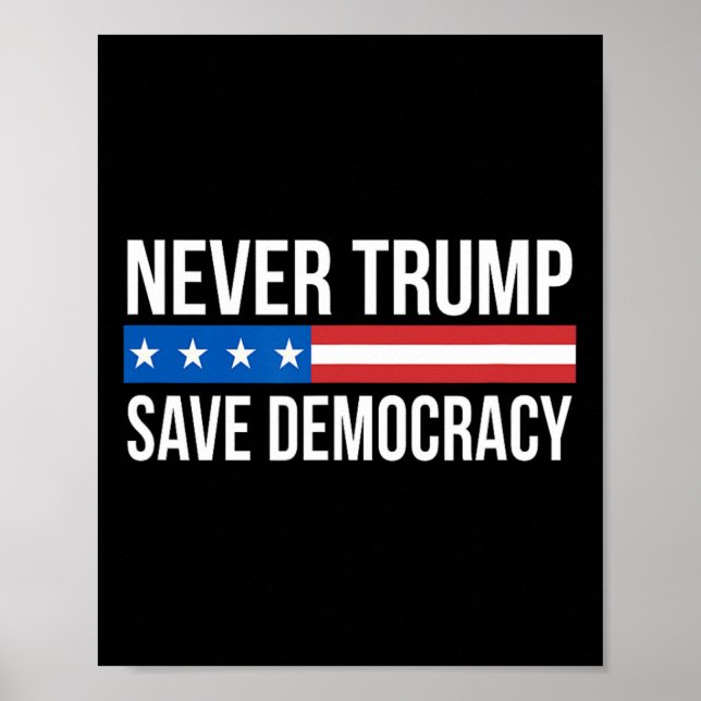 Affiche Trump - Sauver la démocratie - (Devant)