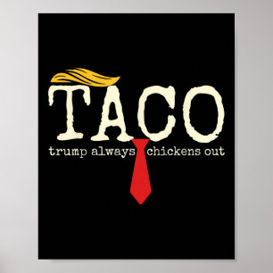 Affiche Trump se dégonfle toujours Allons-y Taco Drôle 13