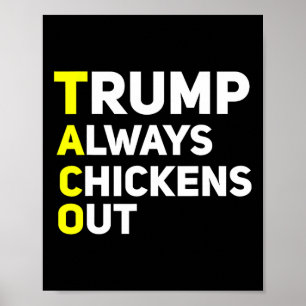 Affiche Trump se dégonfle toujours Blague drôle sur les ta