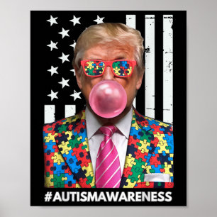 Affiche Trump Sensibilisation sur l'autisme Pour Trump L'A