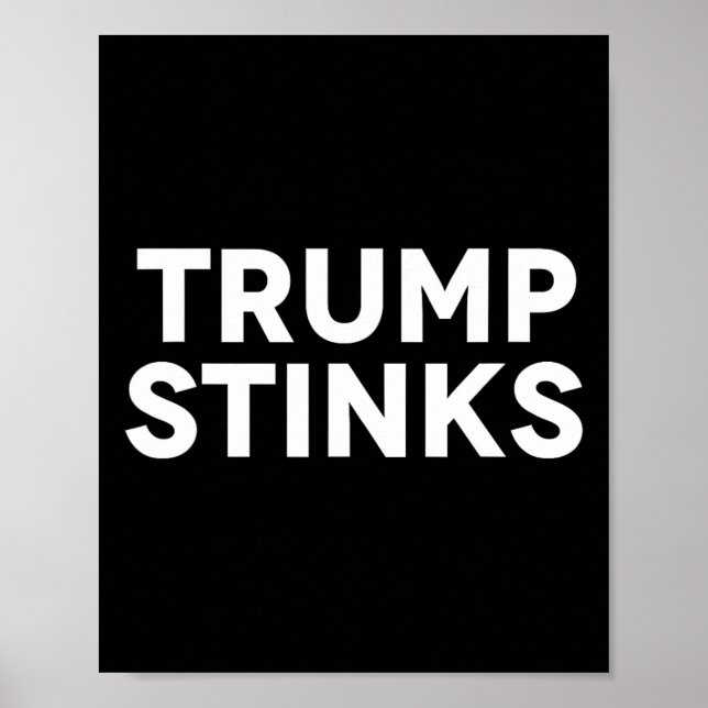 Affiche Trump sent de mauvaises odeurs (Devant)