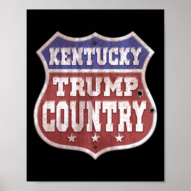 Affiche Trump Sign - Kentucky Trump Country - Trump  (Devant)