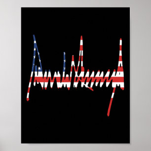 Affiche Trump Signature Usa Mega 47e Président Pro-trump