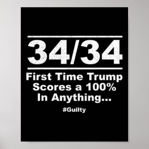Affiche Trump Sort Pour La Première Fois À 100% Ny Trial C