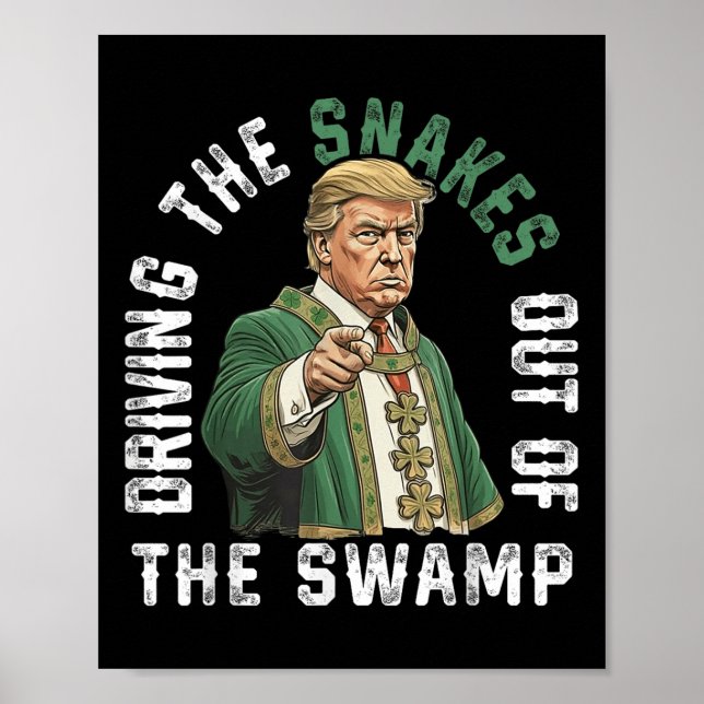 Affiche Trump Sortit Les Serpents Du Marais (Devant)