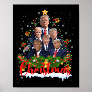 Affiche Trump Supporter Christmas Tree Dream Daddy Home 45