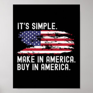 Affiche Trump Tarif Commerce Faire En Amérique Acheter En