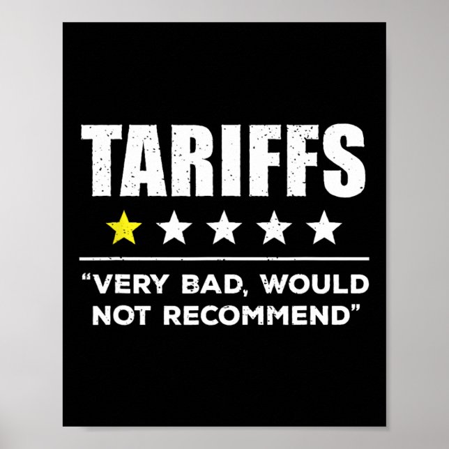 Affiche Trump Tarif Usa Ne Recommanderait Pas Les Tarifs D (Devant)