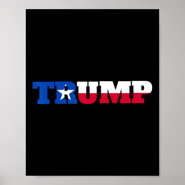 Affiche Trump Texans pour Trump (Devant)
