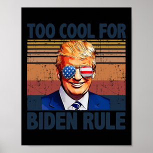 Affiche Trump Trump Trop Cool Pour Un Régime Biden