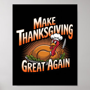 Affiche Trump Turquie drôle 2024 rendre Thanksgiving grand