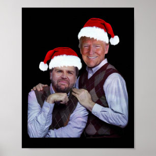 Affiche Trump Vance 2024 Brothers Père Noël Funny Trump Va