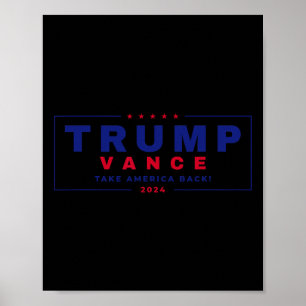 Affiche Trump Vance 2024 Donald Trump J.d. Vance Take Amer