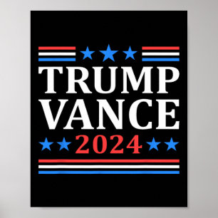 Affiche Trump Vance 2024 Pour Le Pat Électoral Du Présiden