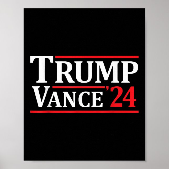 Affiche Trump Vance 24 Trump 2024 (Devant)