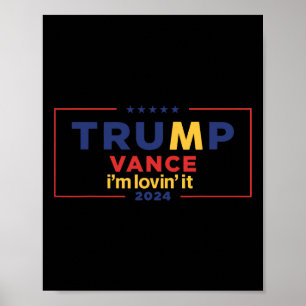 Affiche Trump Vance J'adore Ça 2025 Citation Drôle T