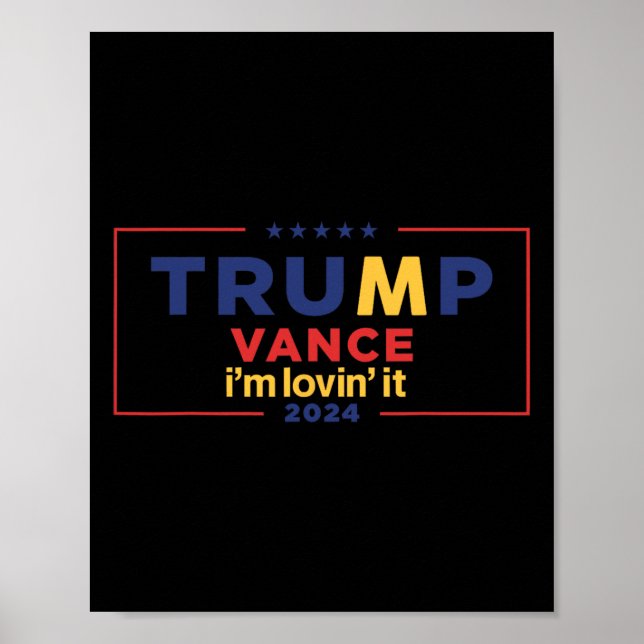 Affiche Trump Vance J'adore Ça 2025 Citation Drôle T (Devant)
