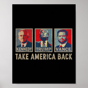 Affiche Trump Vance Kennedy Échec et Mat Élection 2024 Rép
