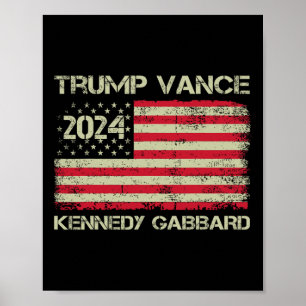 Affiche Trump Vance Kennedy Gabbyrd Échec et mat Prenez l'