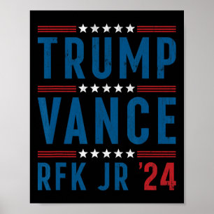 Affiche Trump Vance Kennedy Président Élection Républicain